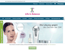 Tablet Screenshot of life-in-balance.net